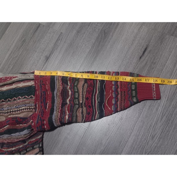 Vintage John Ashford Men's 3d Knit Coogi Style Multicolor Pullover Size Medium - Picture 5 of 6